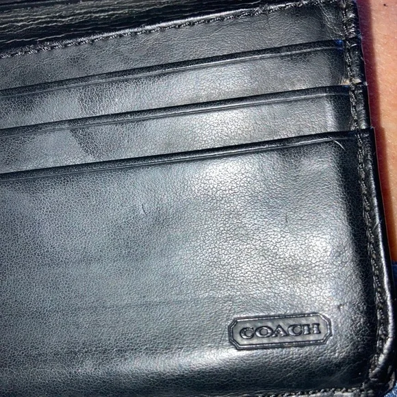 Coach Black Leather Wallet with Gold Hardware - Picture 5 of 6